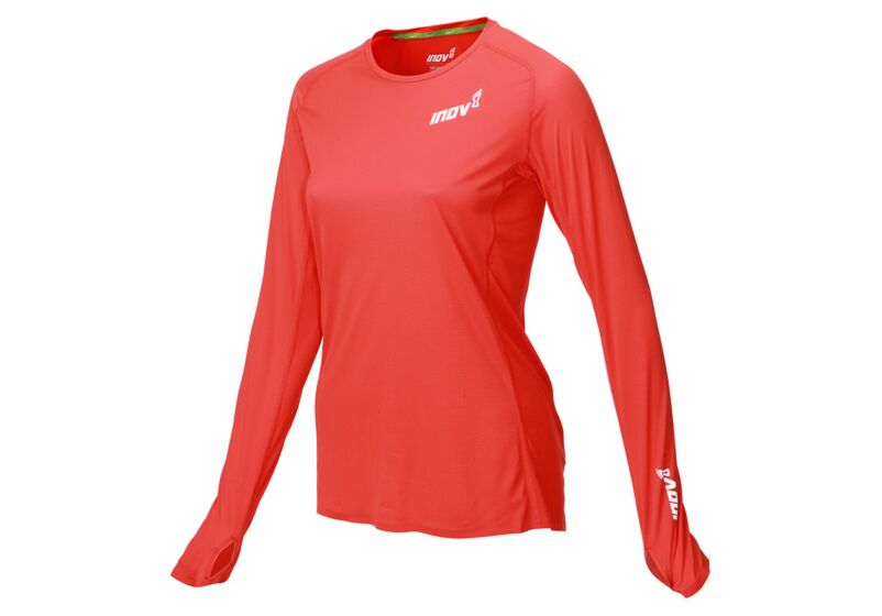 Inov-8 Base Elite 2.0 Long Sleeve Womens Base Layer Red Australia (QBAWYD749)